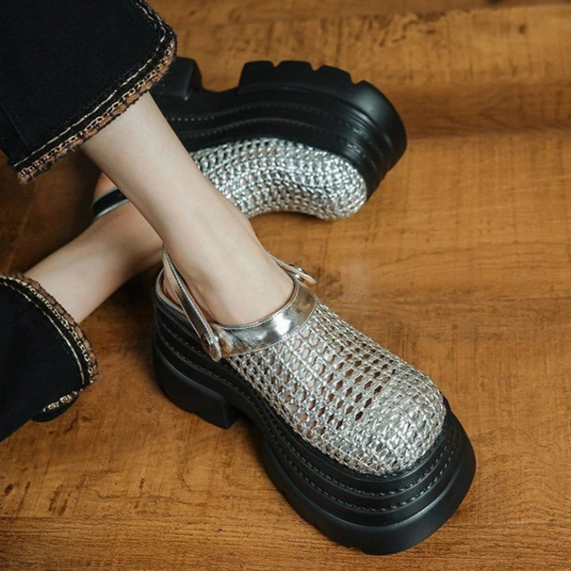 Sneaker Care Set - Women Flats Platform Sandals Mesh Casual