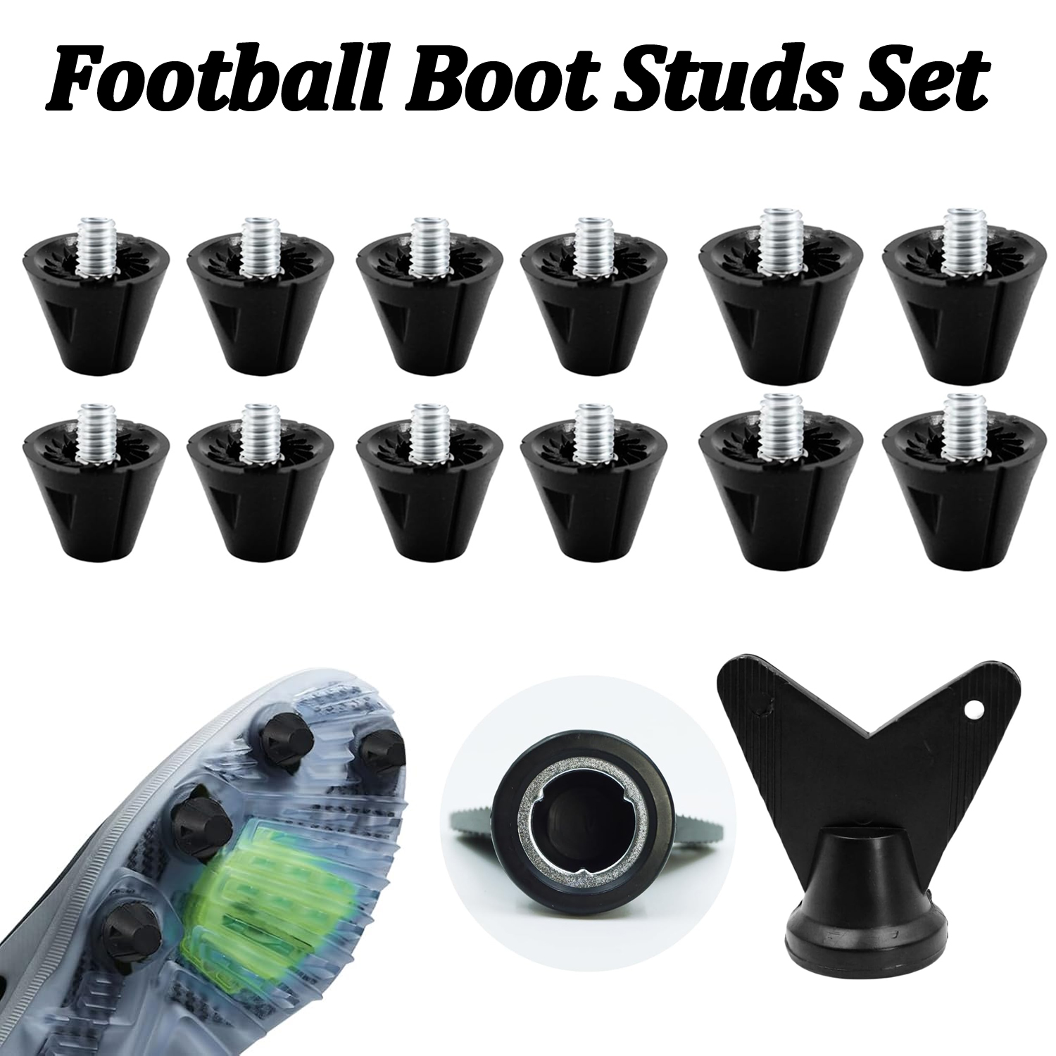 4/12PCS Football Boot Studs Re - Sneaker Care Set のレビューと価格