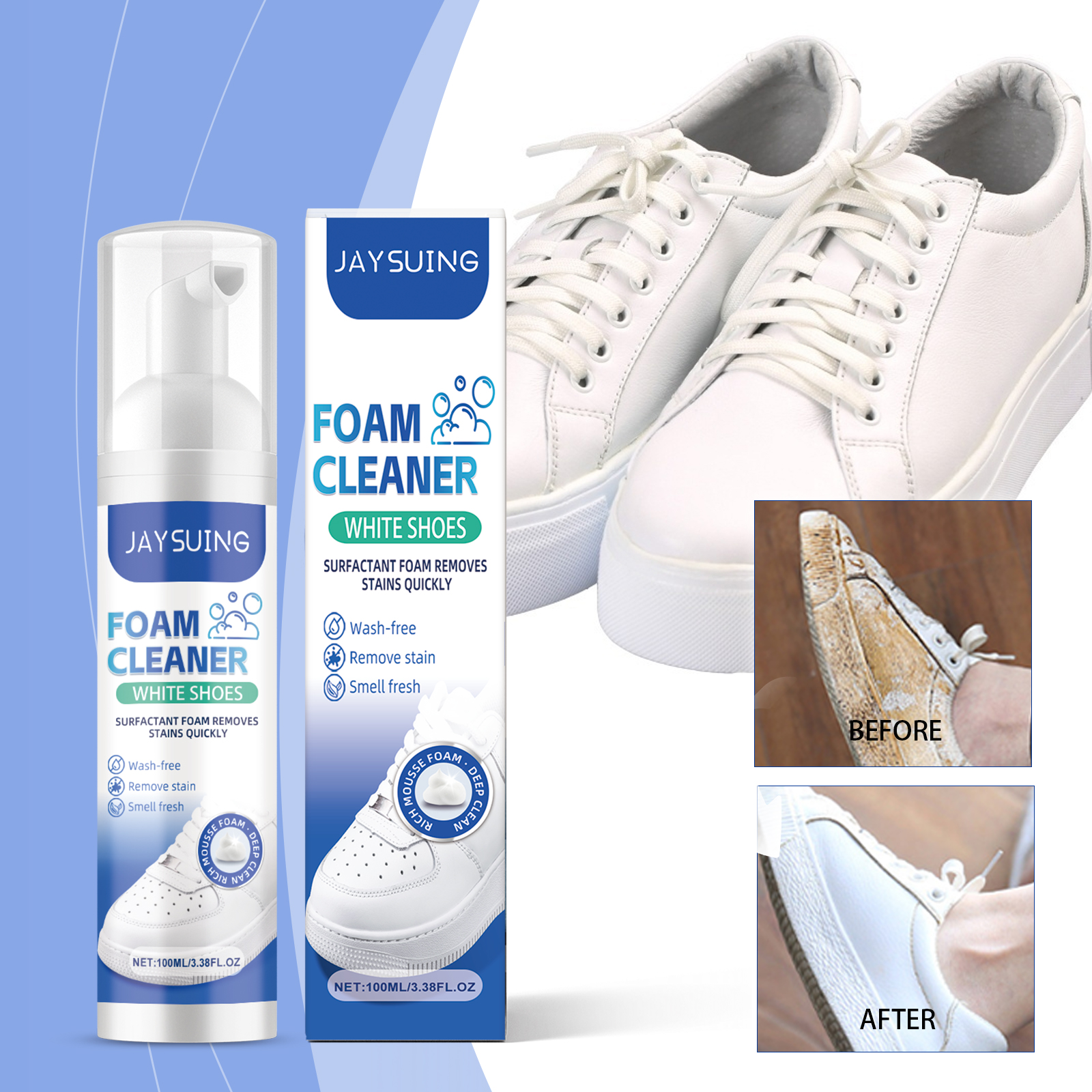 White Shoes Foam Cleaner No Ri - Sneaker Cleaning Kit のレビューと価格